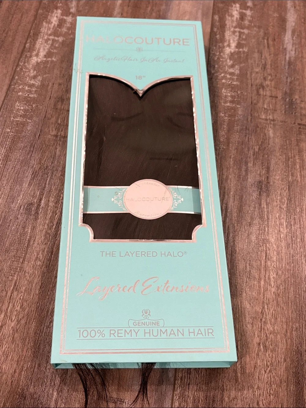 Halo couture 18” layered 1-B halo hair extensions